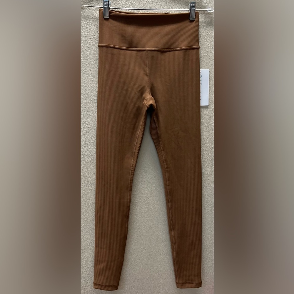 Athleta - New With Tags XS High-Waist Ribbed Leggings in Brown
